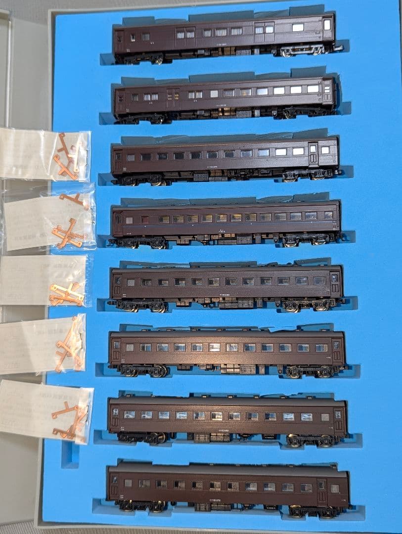 KATO　旧客車 茶色 ８両セット　２両室内灯点灯　ケース付き