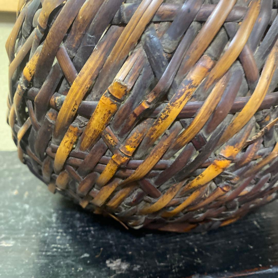 竹製 丸型花生　 中型