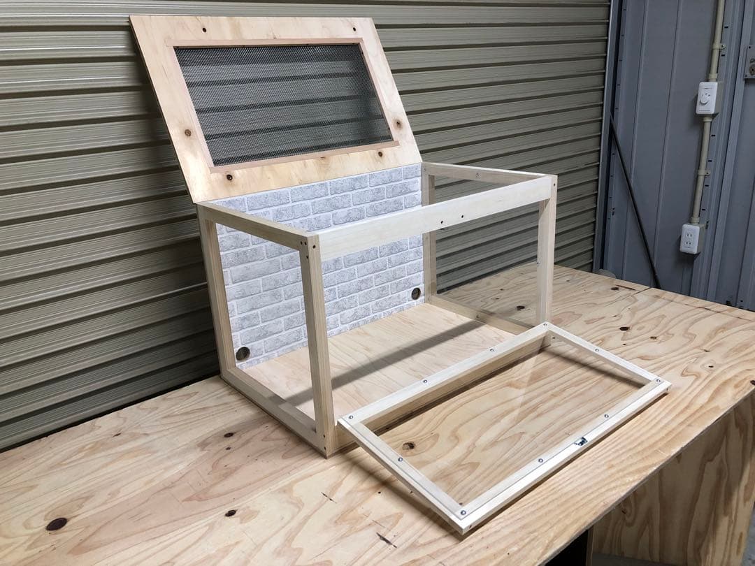 新品　送料込　木製ケージ　引出し付　ハリネズミ　ハムスター　小動物　カスタムに！