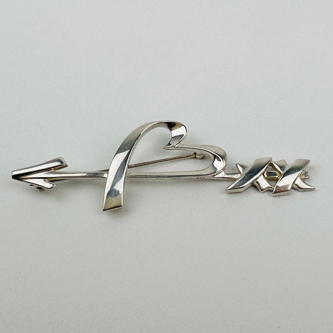 美品　ティファニー　ハートと矢のブローチ　ラヴィングハートアロー　シルバー925