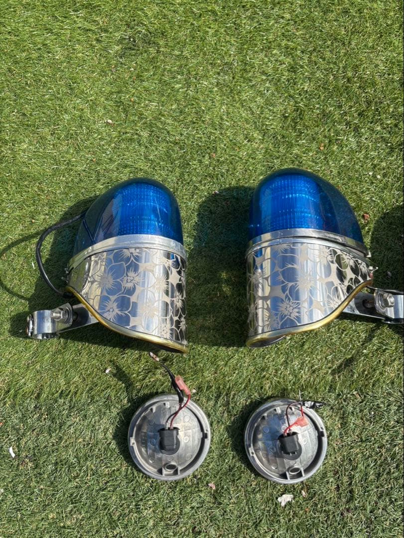 パトライト ブルー ポリス ロードキング ハーレー ツーリング FLH