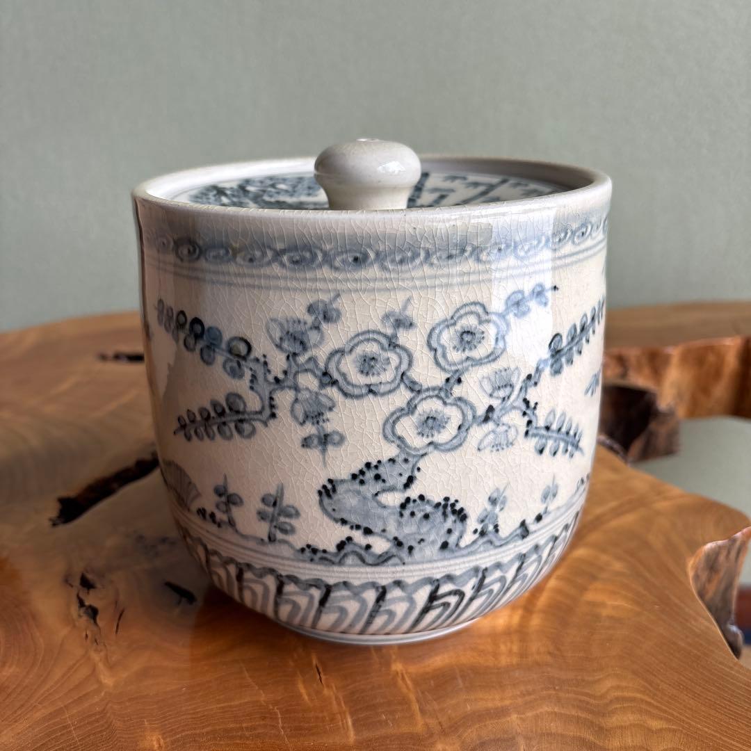 松竹梅 水指 加藤唐三郎 茶道具 共箱