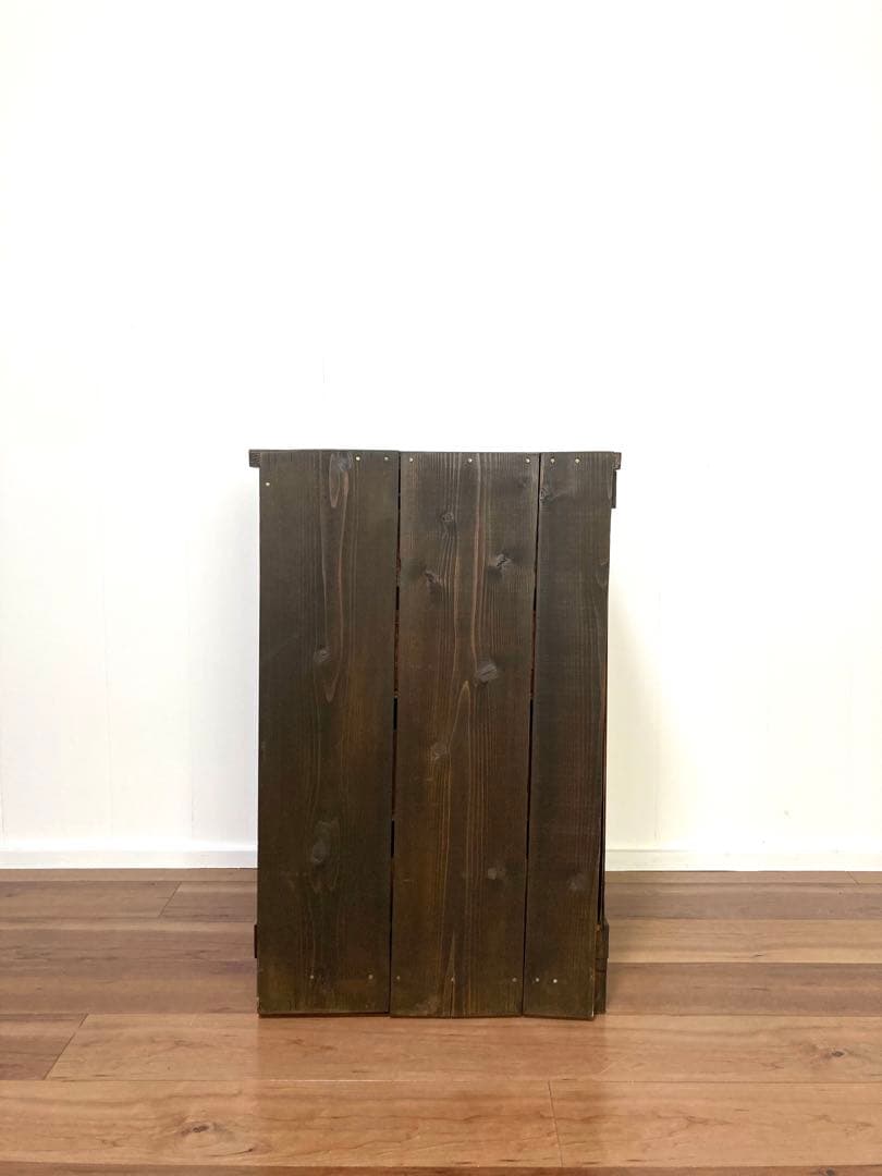 【メンテ済み】味のあるアンティークの木製引出し　 ベッドサイドテーブル　工具入れ