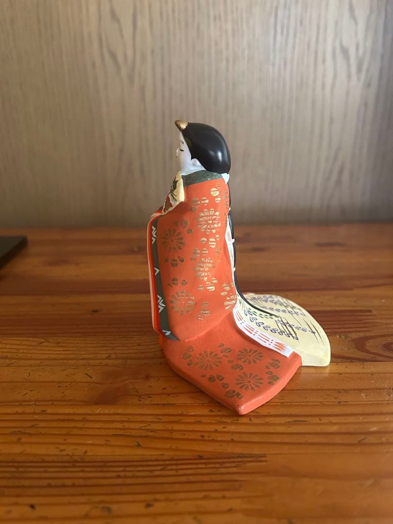 お雛様　京陶人形 小田益三作　雛人形台付