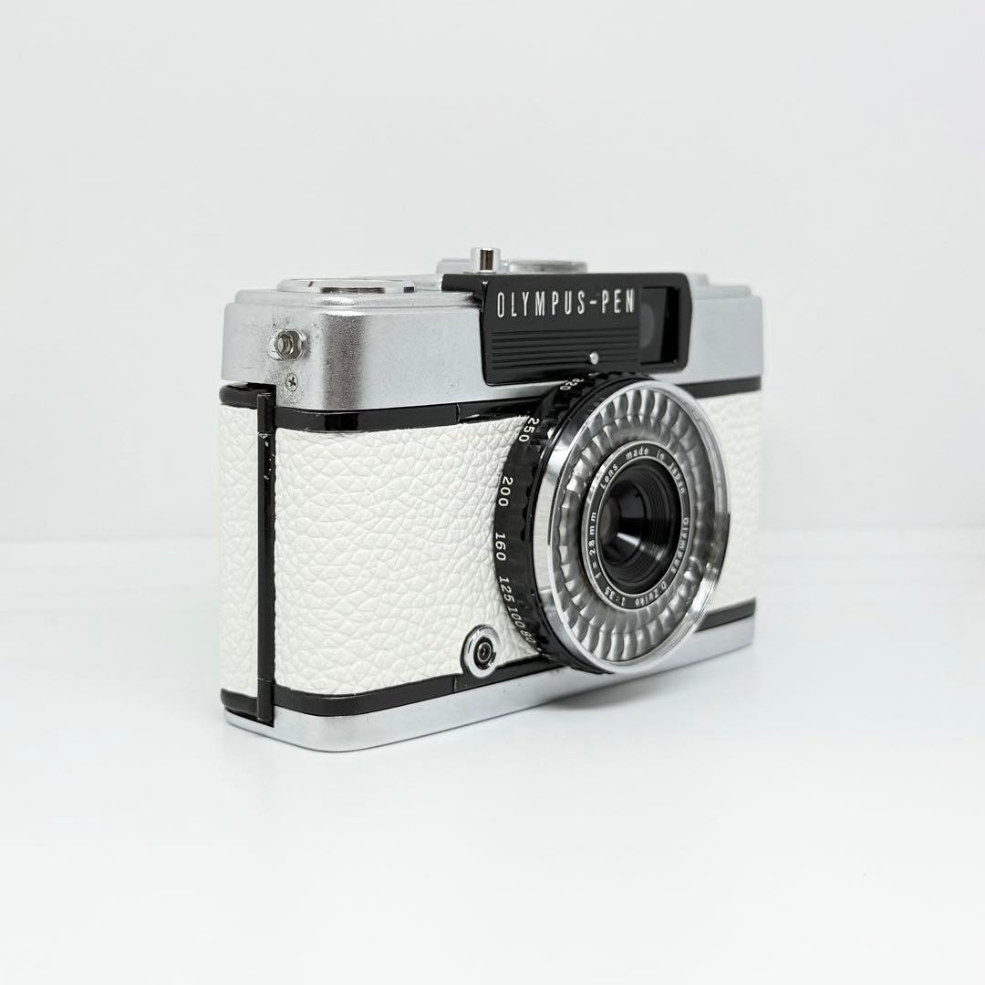 完動品★OLYMPUS PEN EE-3 ホワイト フィルムカメラ 動作確認済み