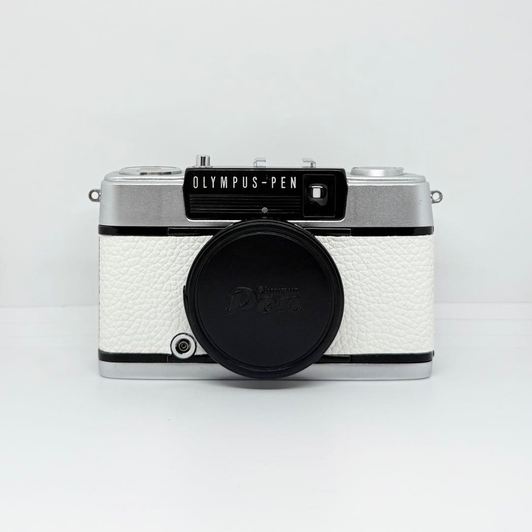 完動品★OLYMPUS PEN EE-3 ホワイト フィルムカメラ 動作確認済み