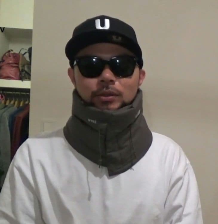 【美品】The North Face x HYKEコラボ ダウンネックゲイター