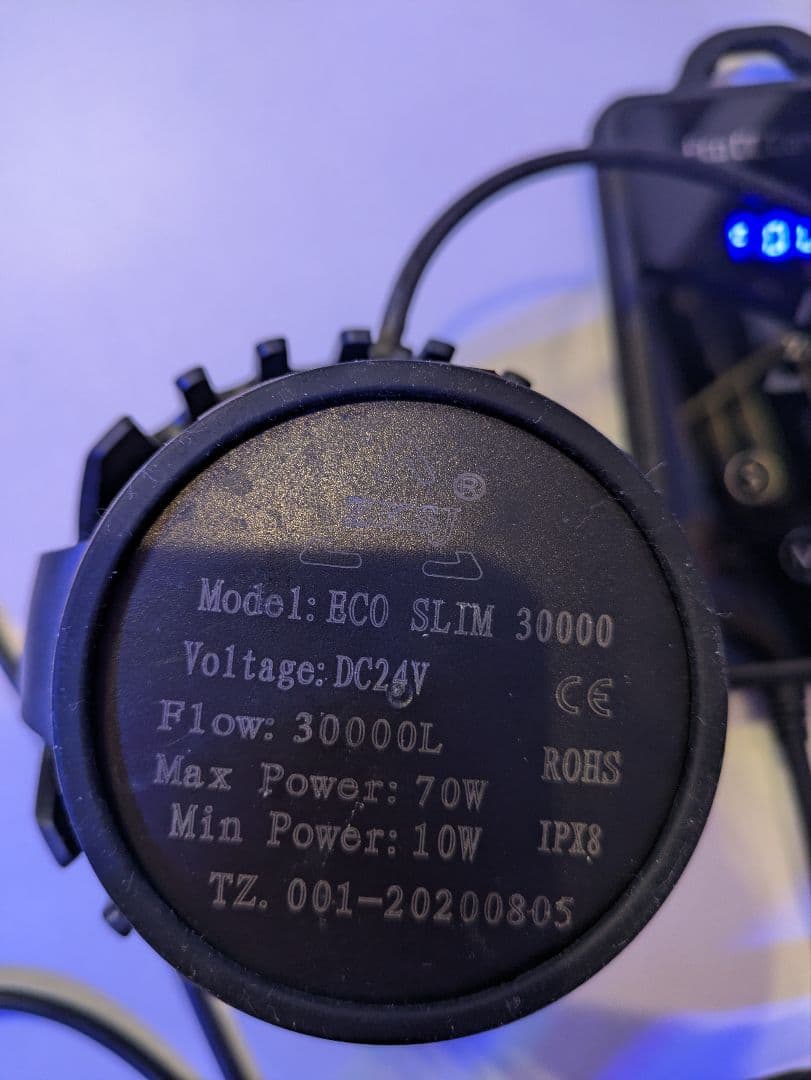 【AQUA GEEK】 エコスリム ３００００ 水流ポンプ DC24V 7W