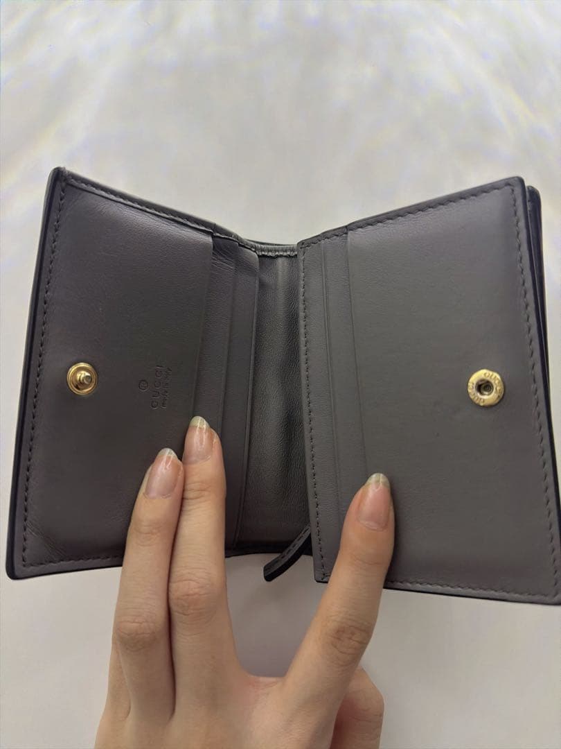 GUCCI GGマトラッセ カードケースウォレット 二つ折り財布