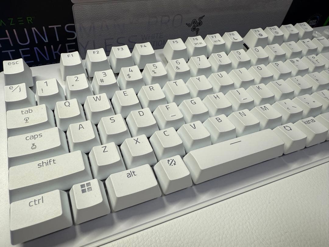 【美品】Razer Huntsman V3 Pro テンキーレス ホワイト