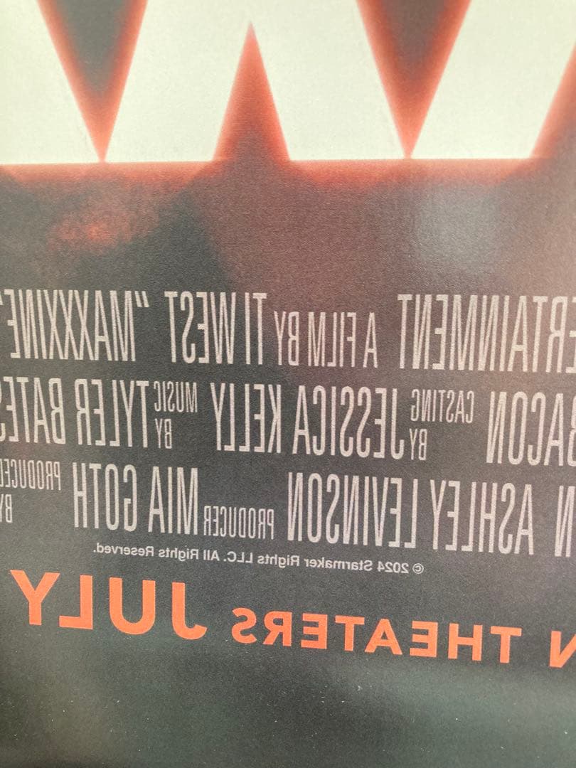 【レア】 【米国正規品】MaXXXine マキシーン オリジナルポスター#A24