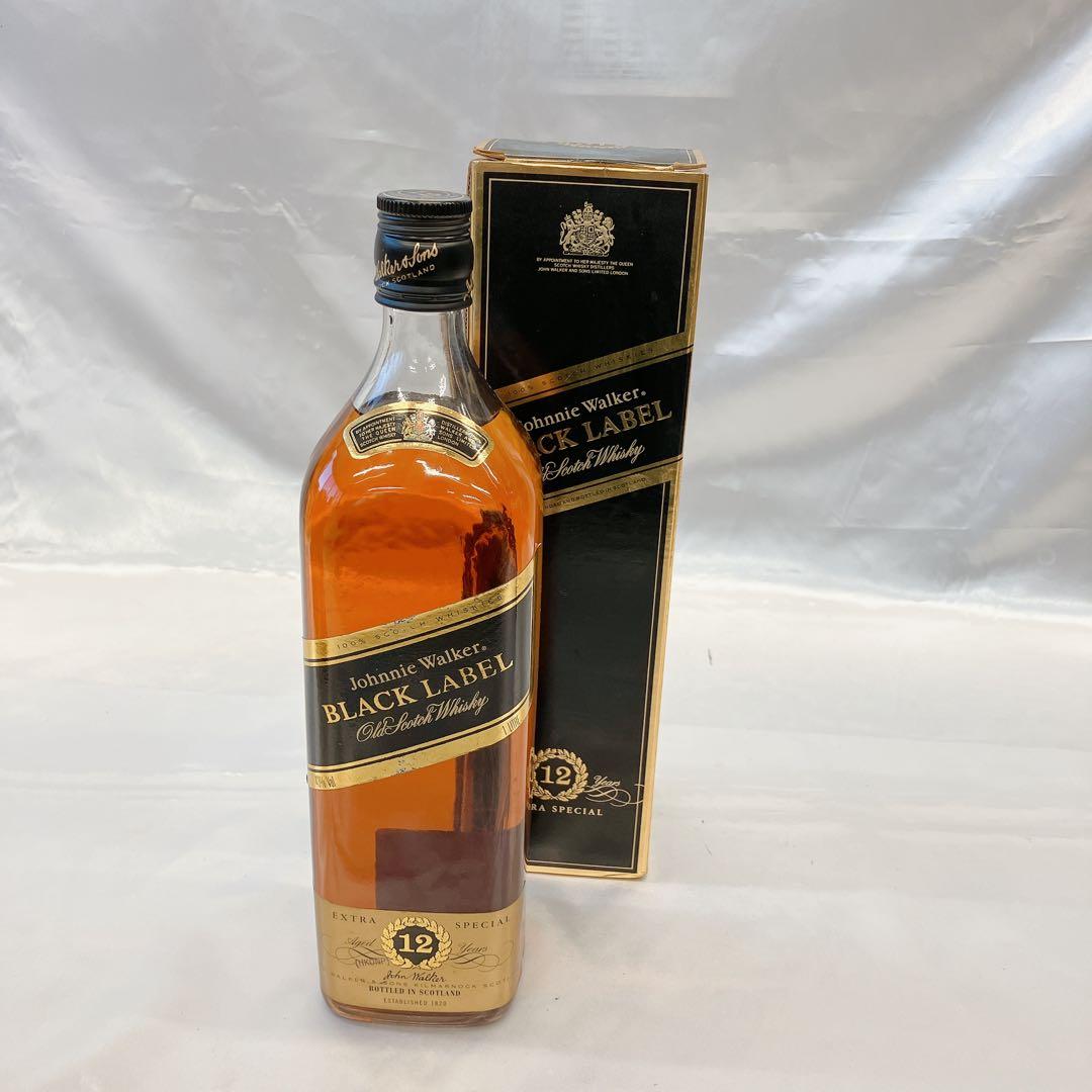 ジョニーウォーカー ブラックラベル12年2本 カミュ ナポレオン 箱付き 未開封