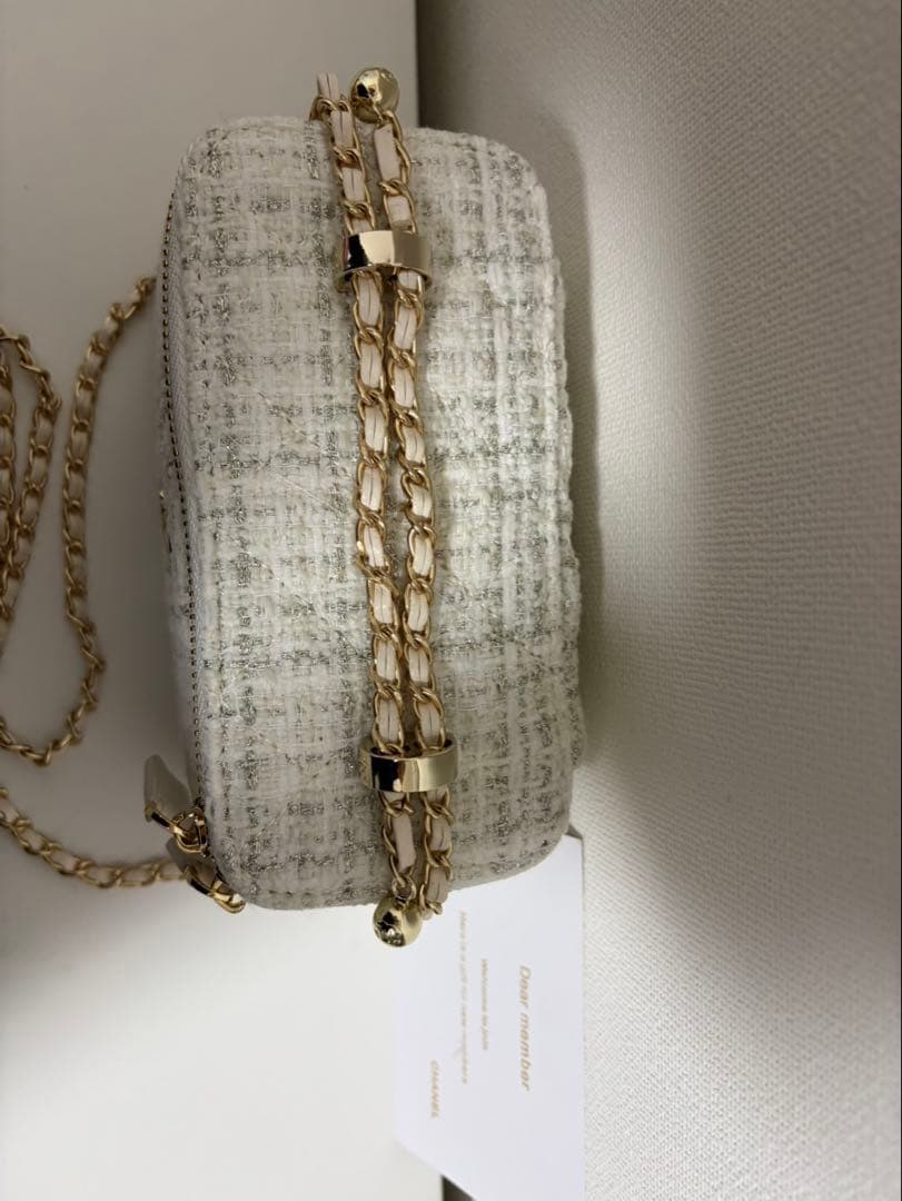 VIP限定　非売品 ツイードショルダーバッグBOX付　ホワイト