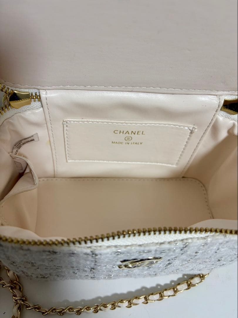 VIP限定　非売品 ツイードショルダーバッグBOX付　ホワイト