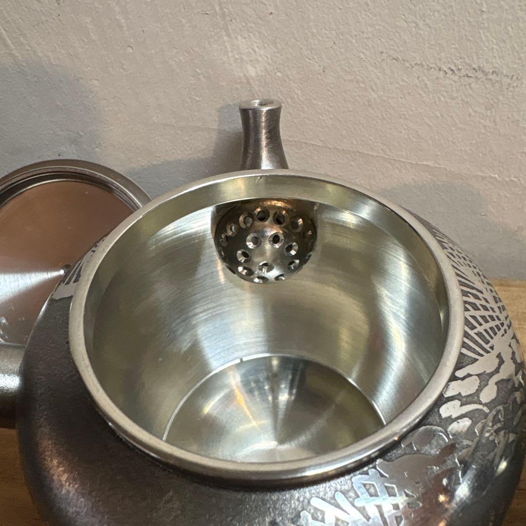 ア*️様 乾茂號造　本錫茶道具セット 急須 茶筒 茶托