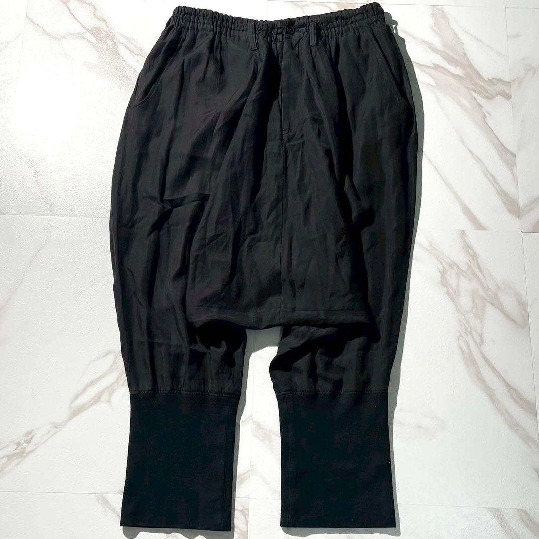極美品 19SS⭐️ヨウジヤマモトプールオム サルエルパンツ ウエストゴム 3