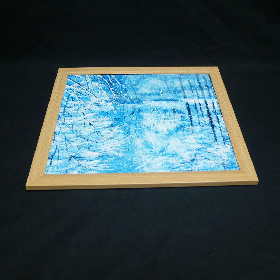 油絵 油彩 油彩画 絵 絵画【白銀の世界】