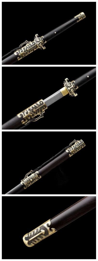 【鬼面唐横刀】古兵器 刀装具 日本刀　模造刀 居合刀 武士道 鑑賞用 美術刀