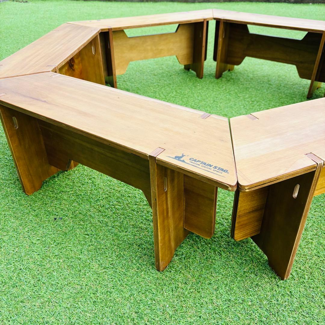 キャプテンスタッグ　クラシック　ヘキサテーブル　グリル　アウトドア　テーブル