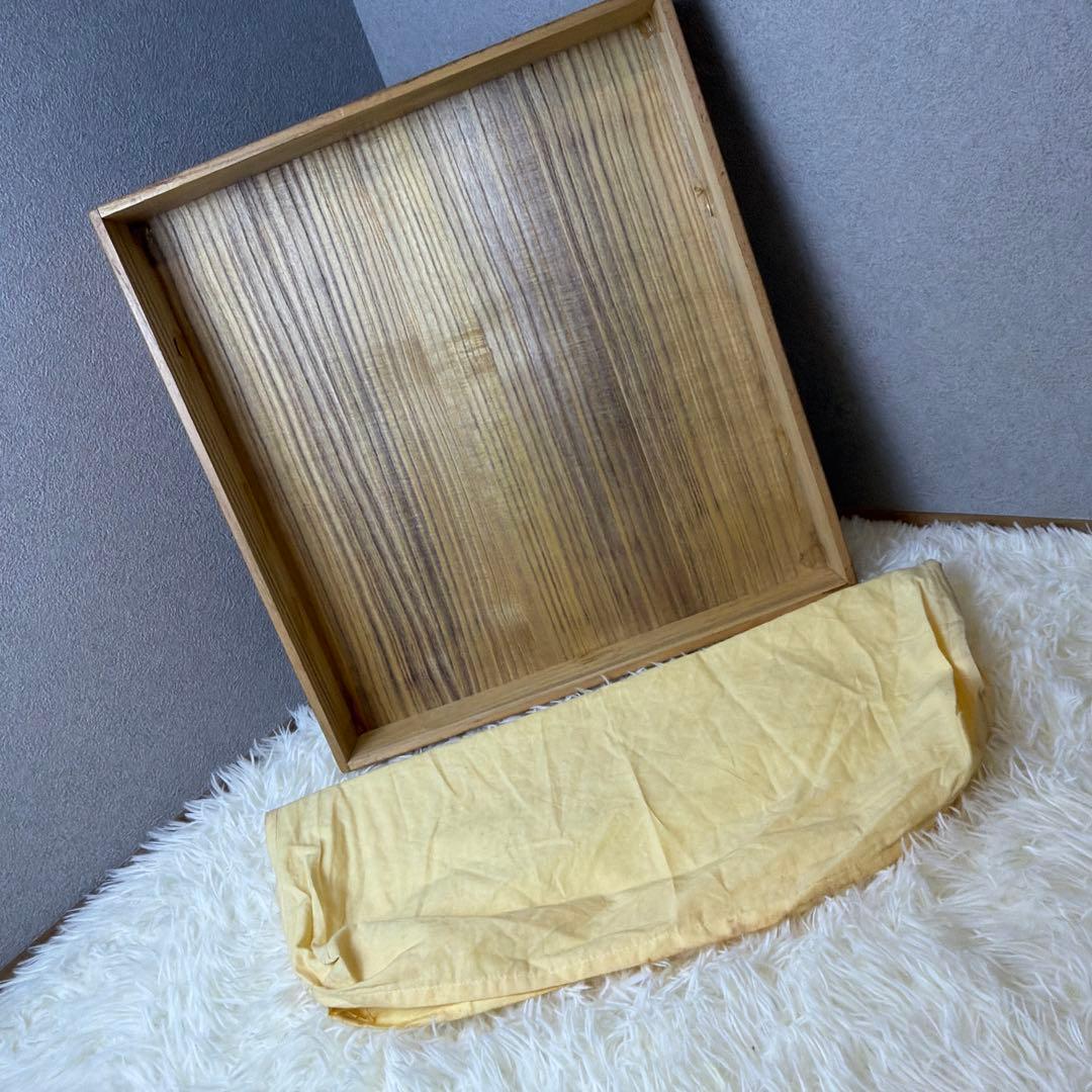 【極美品】本榧 卓上 碁盤 囲碁盤 柾目 ハギ盤 3枚継 厚さ5.5cm