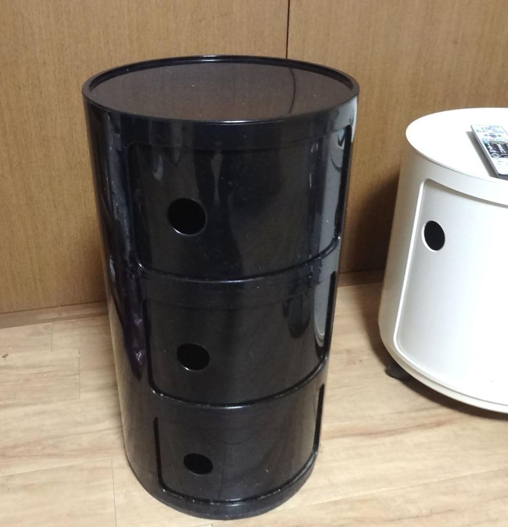 正規品　kartell カルテル　コンポニビリ　３段　黒　ブラック「