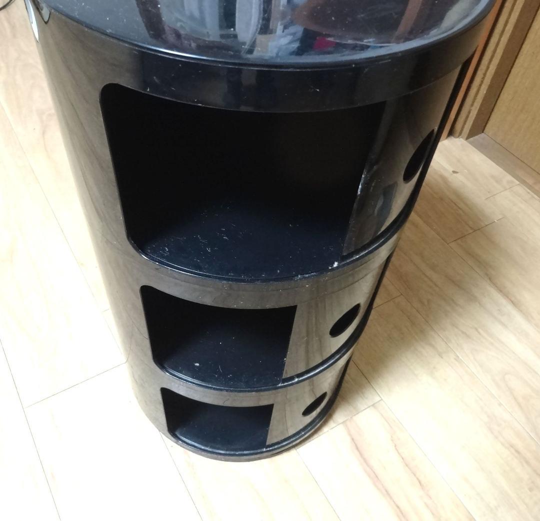 正規品　kartell カルテル　コンポニビリ　３段　黒　ブラック「