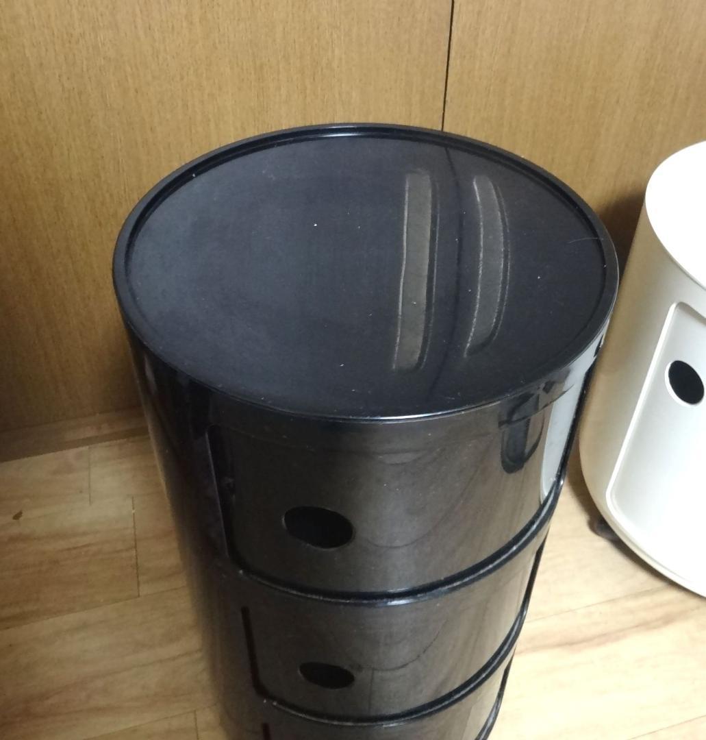 正規品　kartell カルテル　コンポニビリ　３段　黒　ブラック「