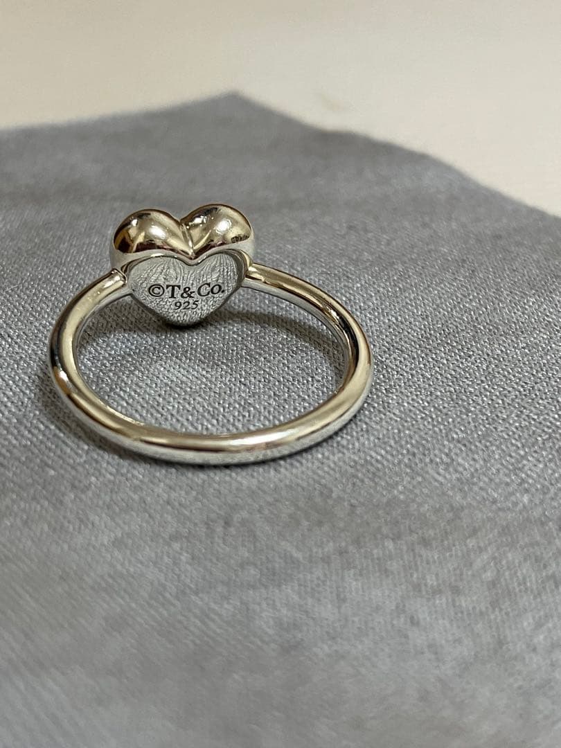 【TIFFANY&Co. 】あんしん鑑定利用可☆ハートリング　シルバー