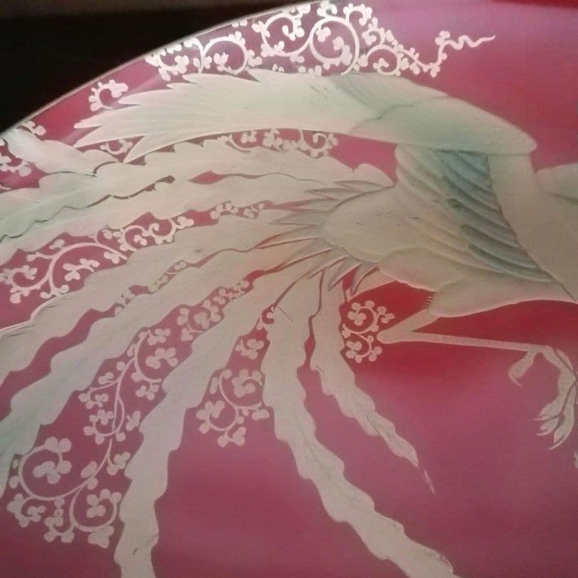 漆工芸　朱漆　金蒔絵　木盃⑥　江戸から明治時代　七組盃のひとつ