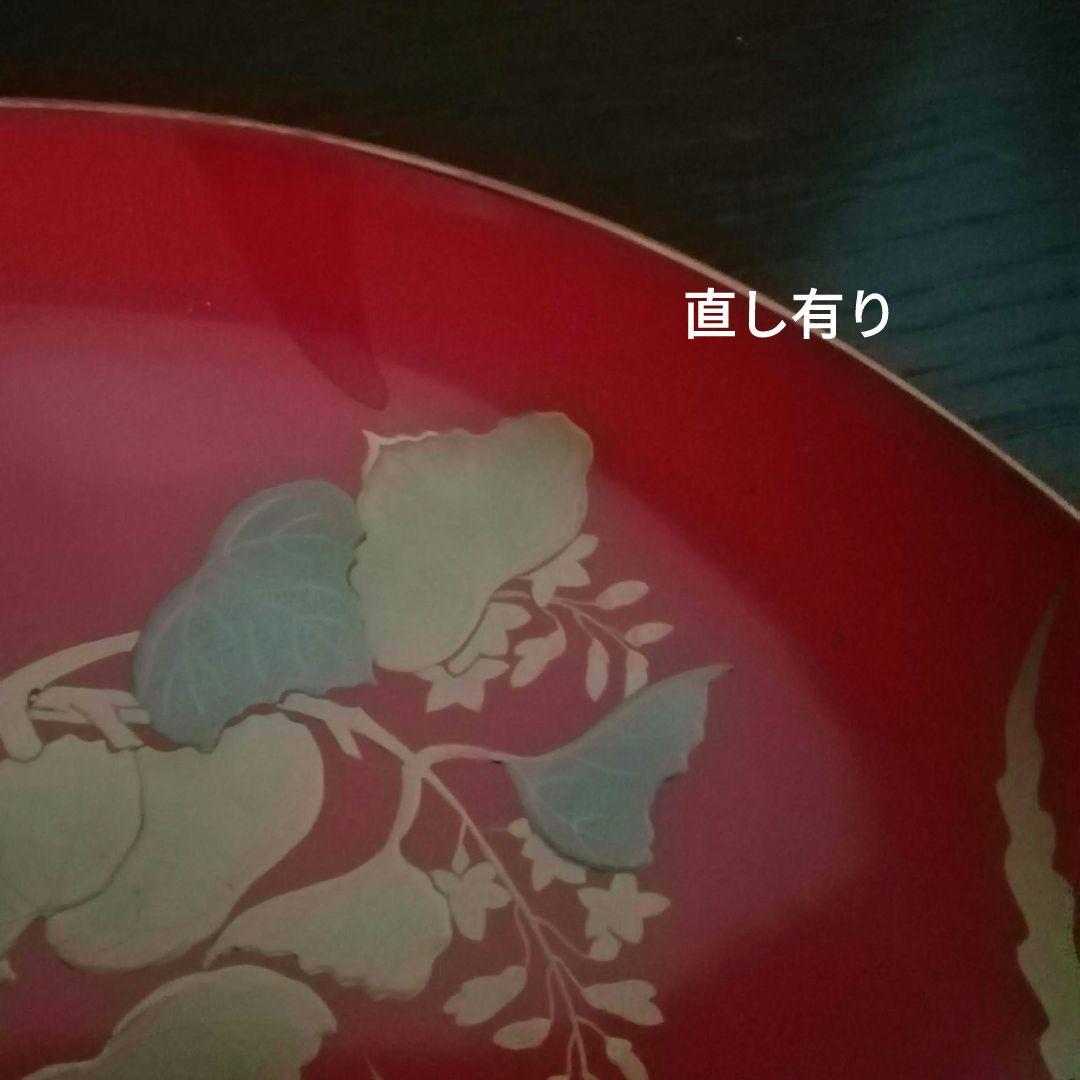 漆工芸　朱漆　金蒔絵　木盃⑥　江戸から明治時代　七組盃のひとつ