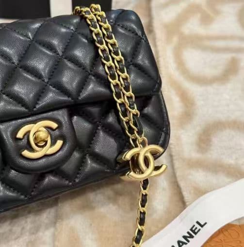 CHANEL MAKE UP ブラックレザー ショルダーバッグ ノベルティ