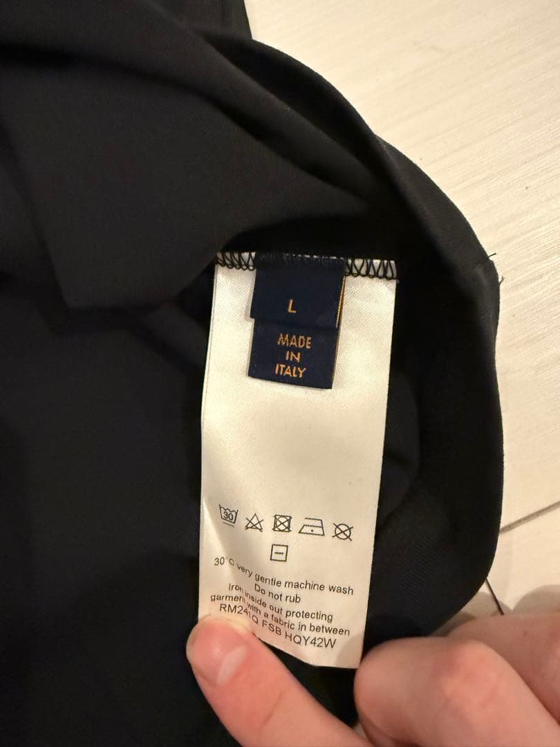 LOUIS VUITTON 　モノグラム　Tシャツ Lブラック