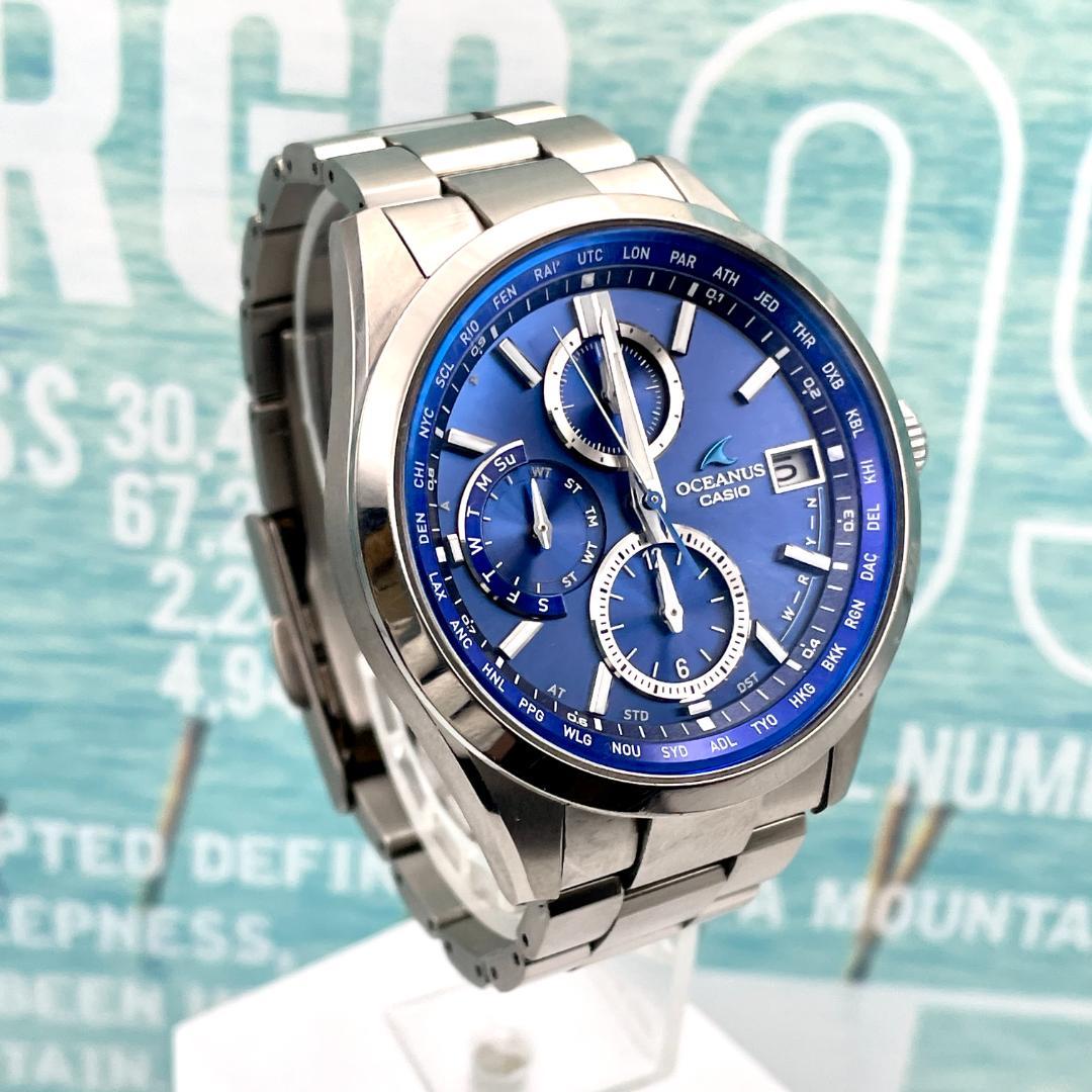 カシオ オシアナス OCW-T2600 ソーラー メンズ腕時計 チタン ガラス