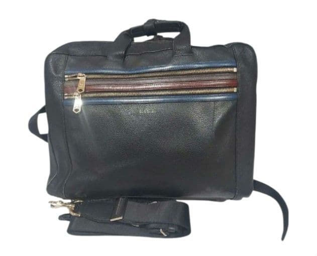 ポールスミス 3way　ビジネスバック シグネチャー　ジップストライプ　ブラック