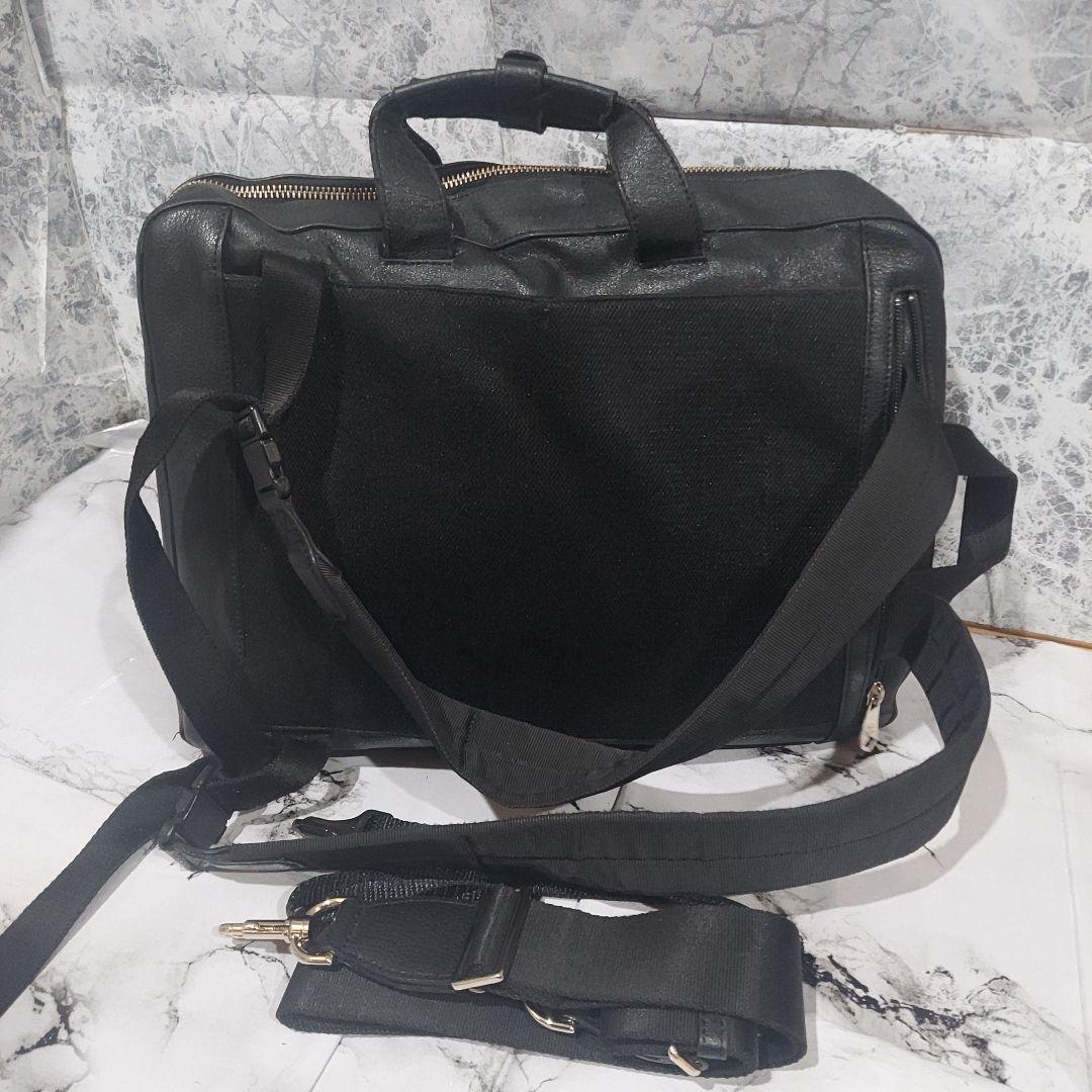 ポールスミス 3way　ビジネスバック シグネチャー　ジップストライプ　ブラック