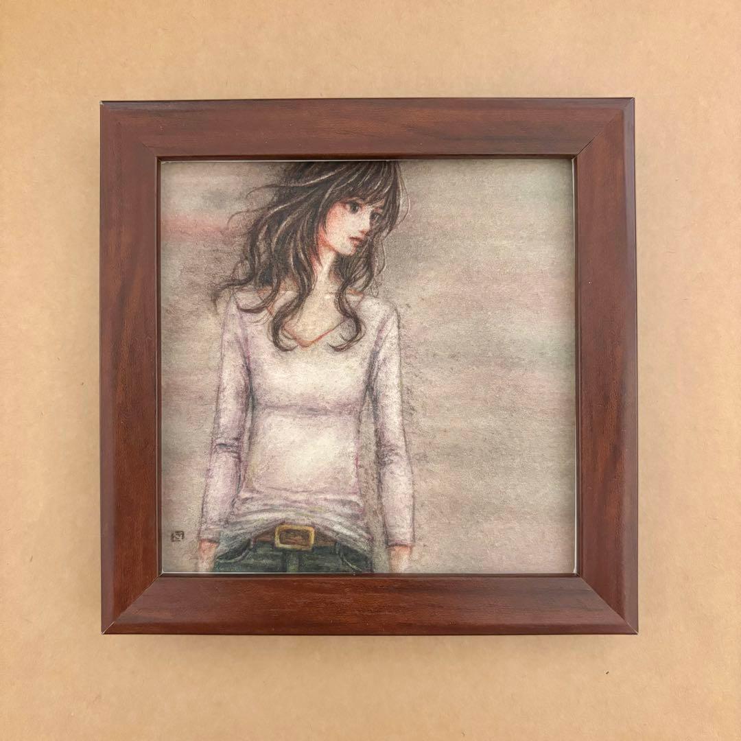 『決断』（手描きイラスト・オリジナル・絵画・水彩画・人物画・原画）