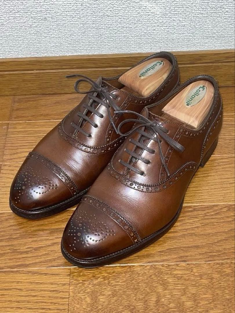 【美品】エドワードグリーン 金枠旧ロゴ ガドガン 5.5E 202ラスト