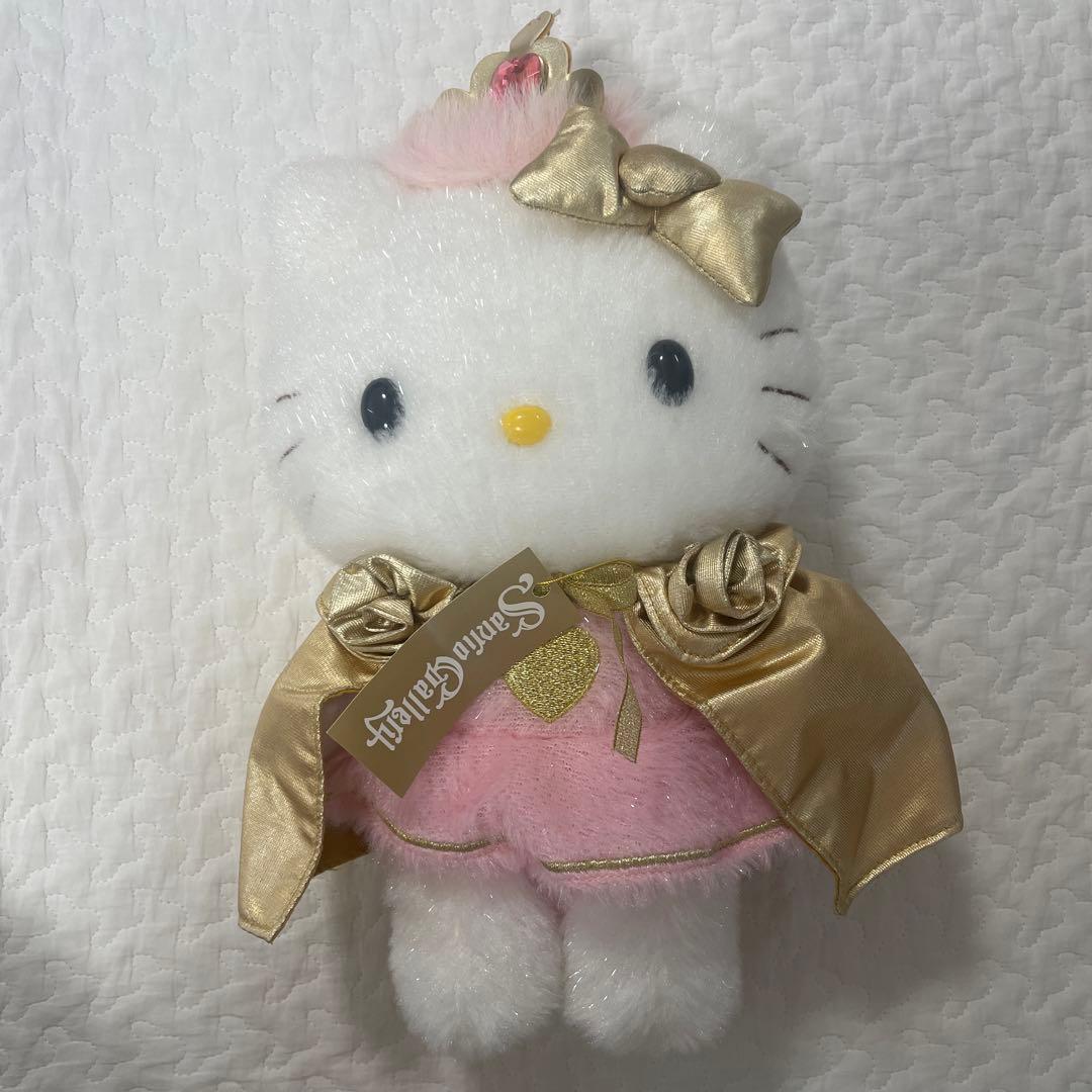 サンリオギャラリー オープン記念 キティ ぬいぐるみ ティアラ 紙タグ付き
