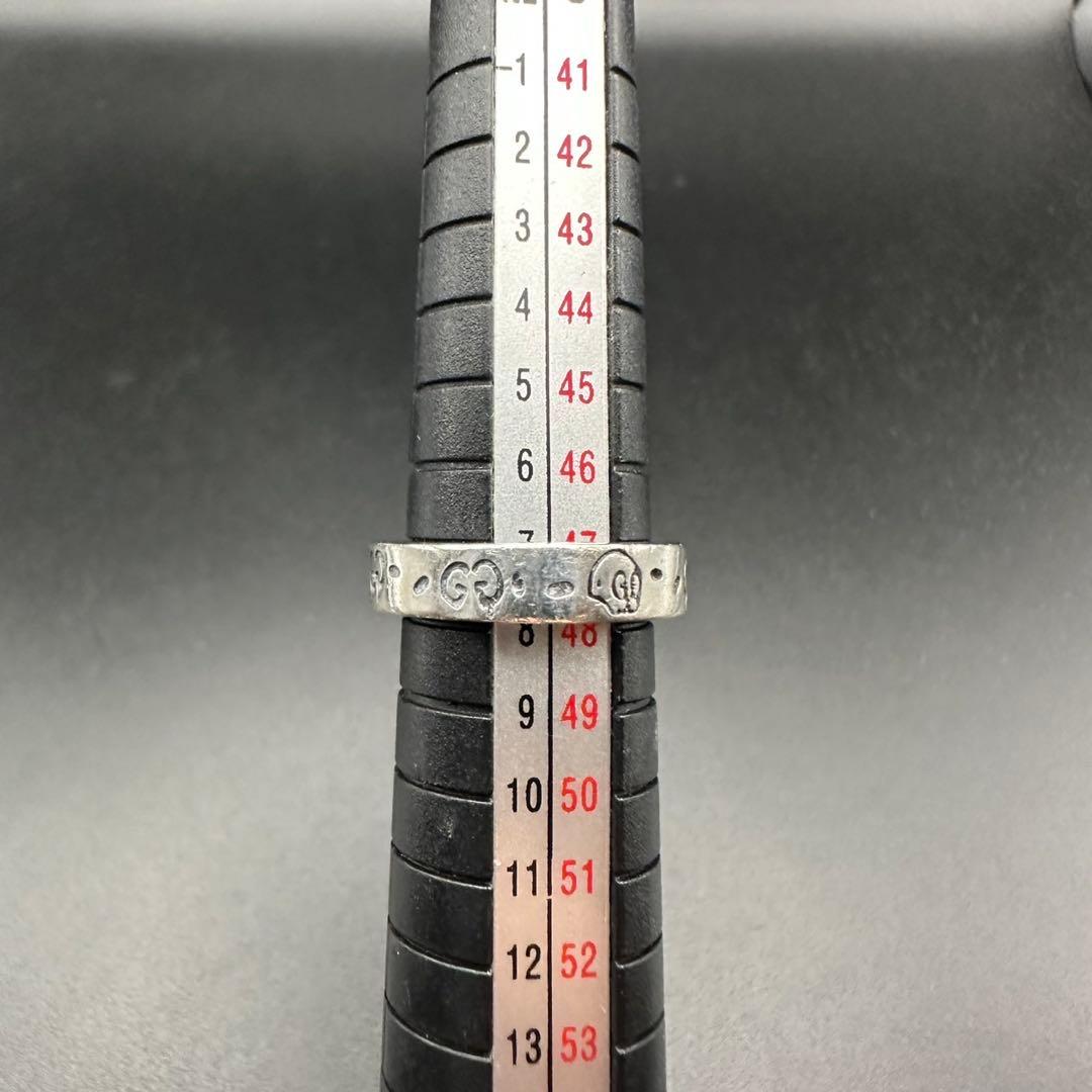 極美品✨　GUCCI　リング　指輪　ゴースト　ロゴ　刻印　1273