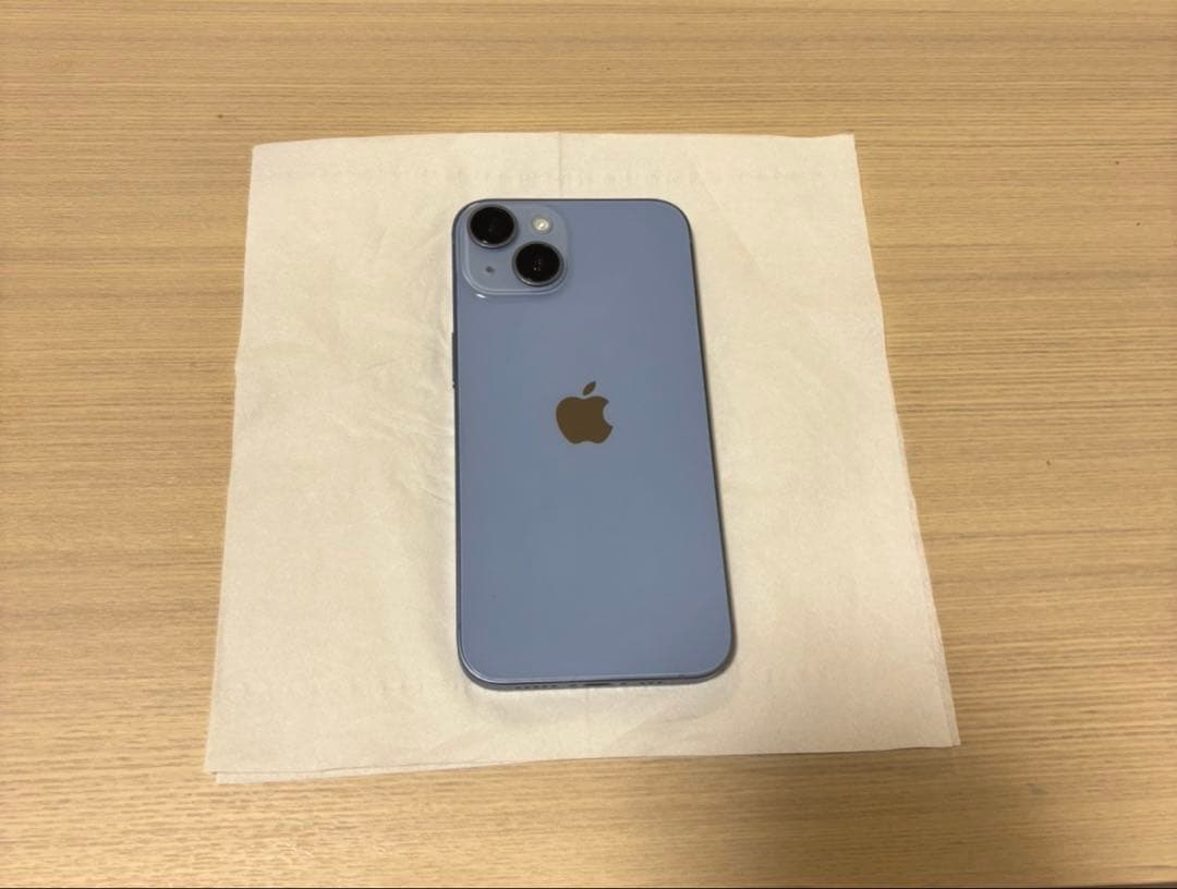 【中古品】Apple iPhone 14 ブルー 128GB 本体