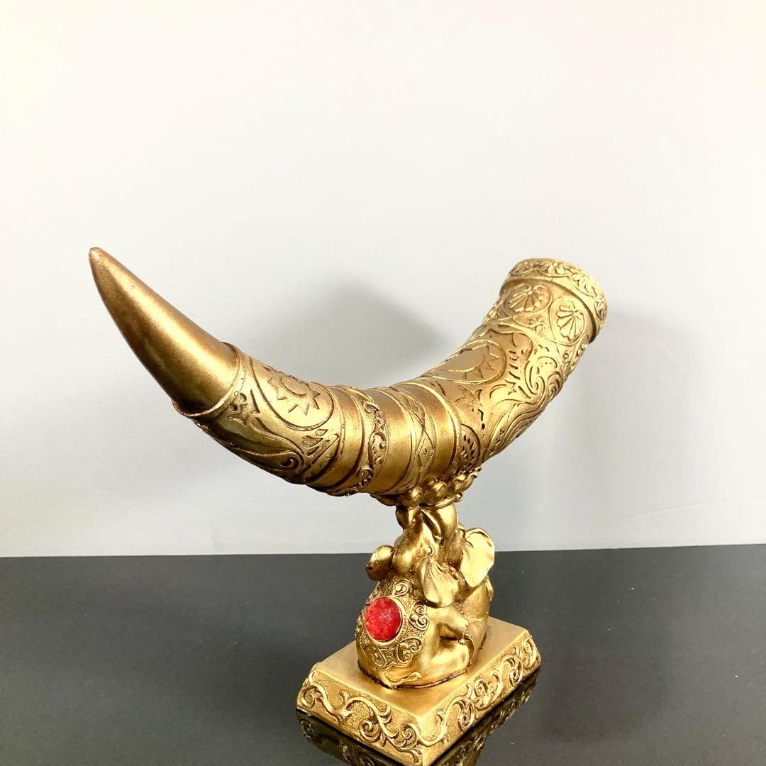 象牙風 置物 金色 アンティーク インテリア 置物 アート オブジェ