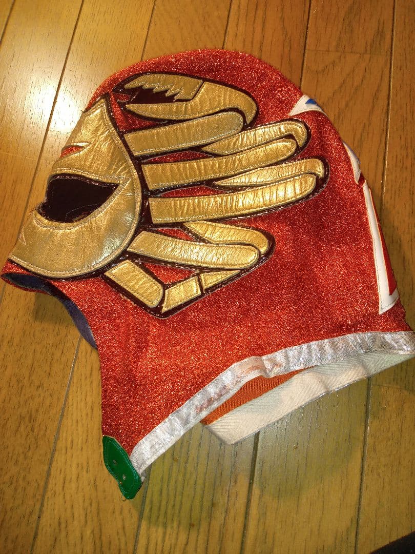 値下げ！愚乱浪花サイン入りマスク プロレスマスク 01工房製