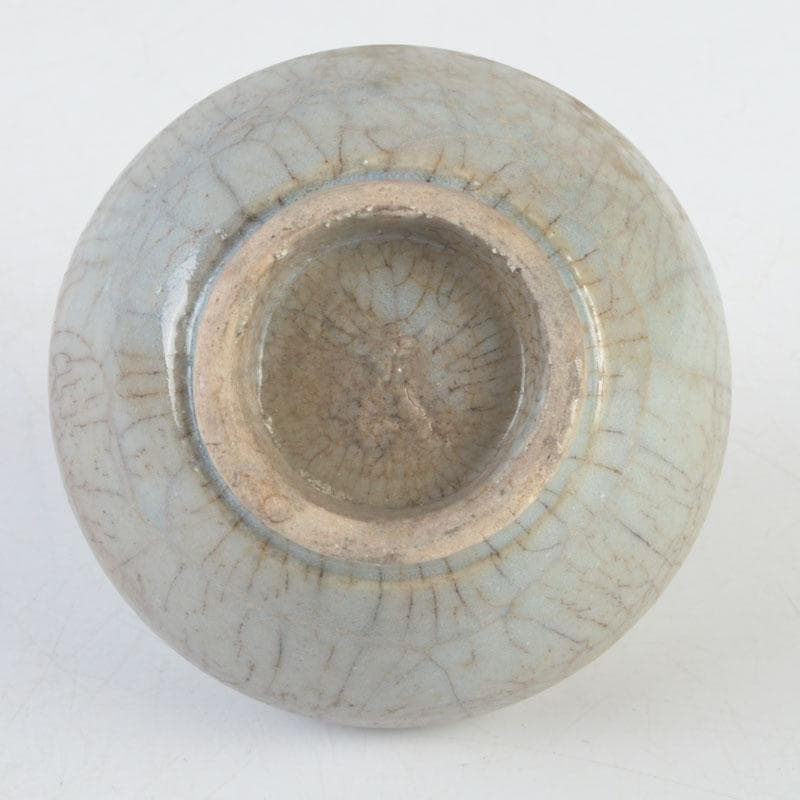 伊万里焼　古伊万里　染付　花文　油壷　小壷　V　9708