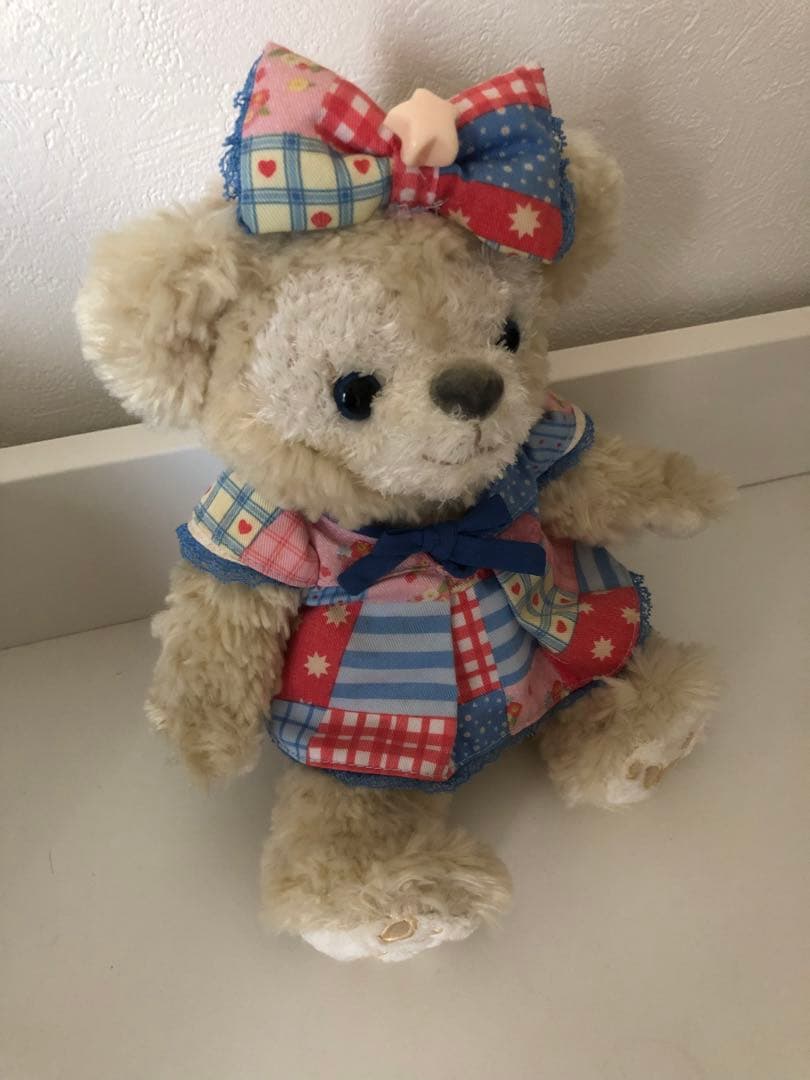 【リメイク】染色 ホワイト❣️シェリーメイ ディズニー ダッフィー　ぬいぐるみ