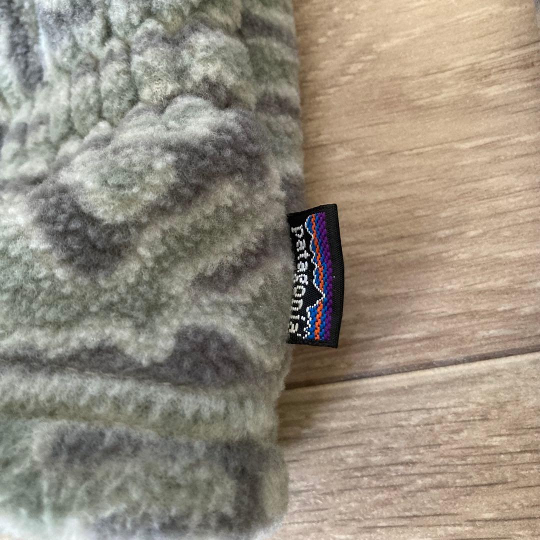 90s patagonia 総柄フリースミトンUSA製 / シンチラスナップT
