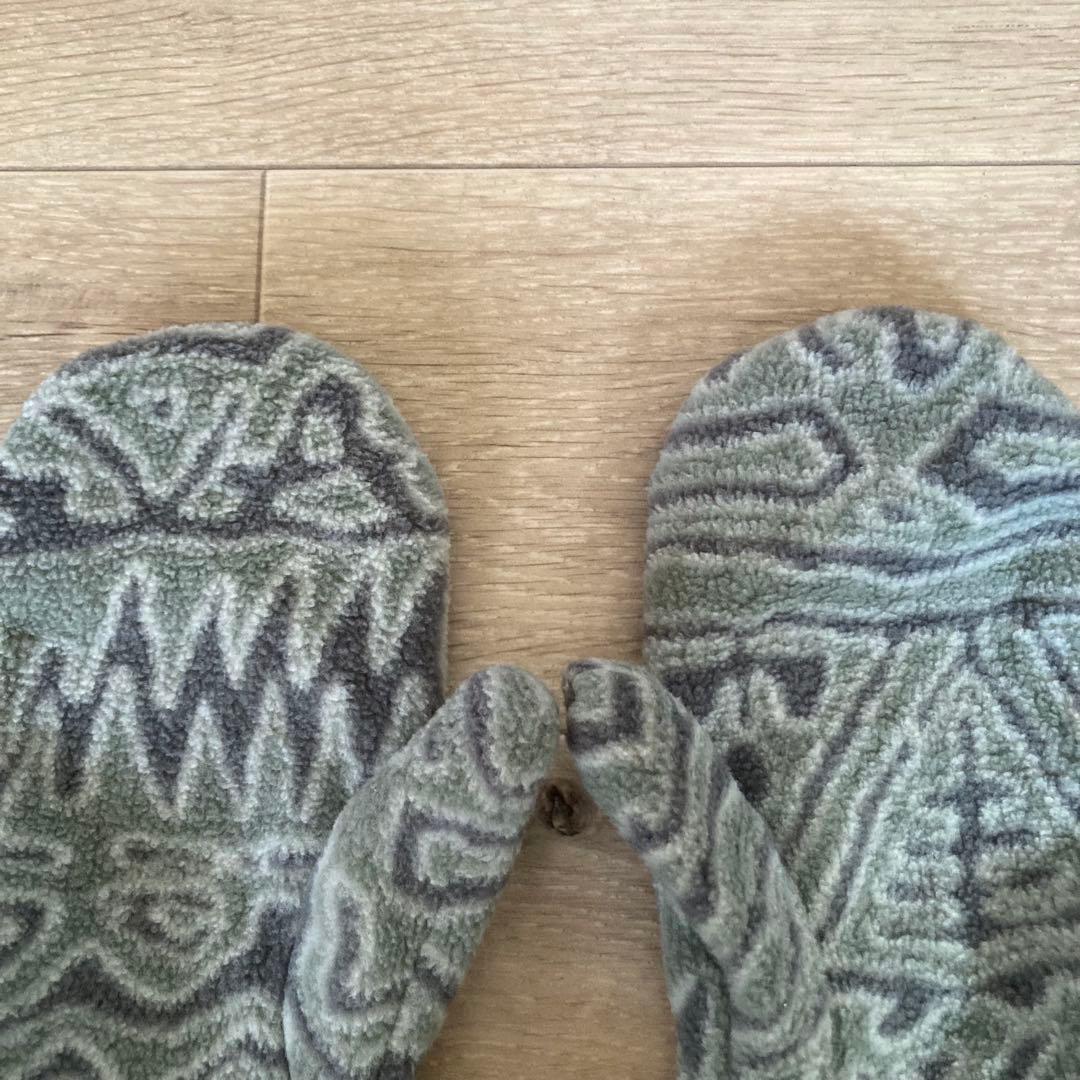 90s patagonia 総柄フリースミトンUSA製 / シンチラスナップT