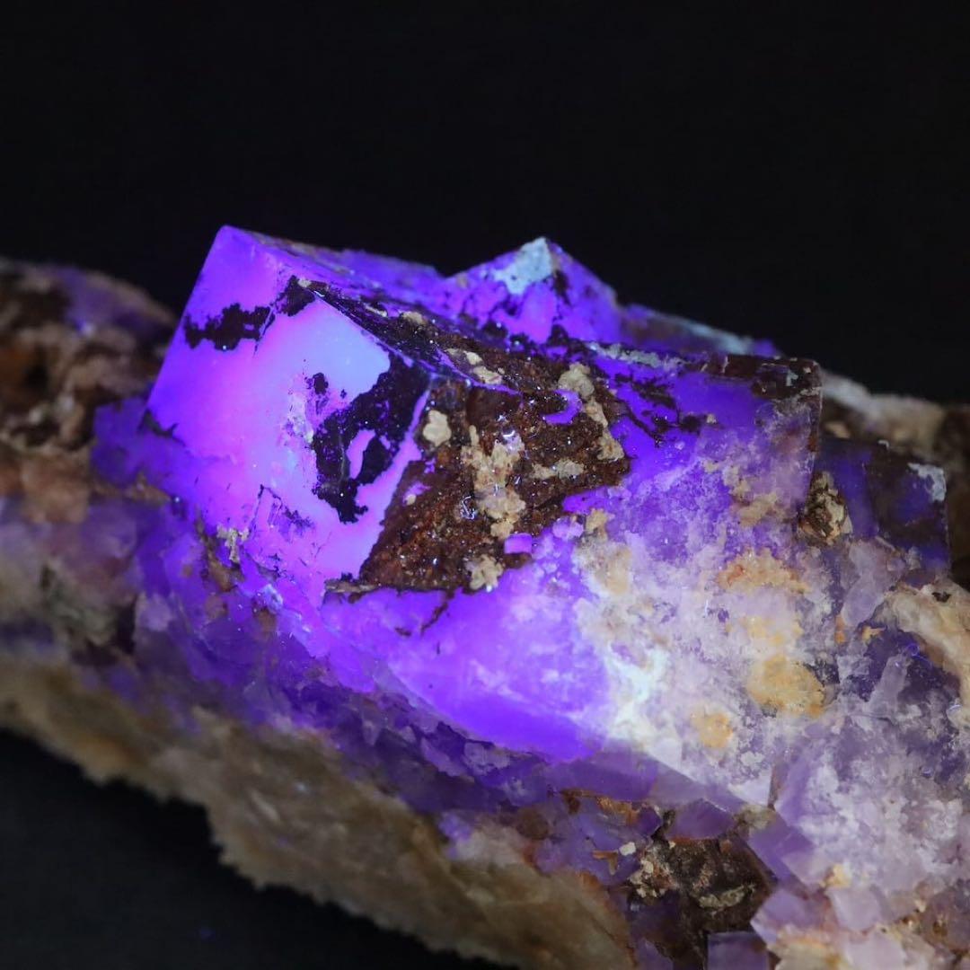 蛍石 ニューメキシコ フローライト 原石 280.7g FL390　鉱物　天然石