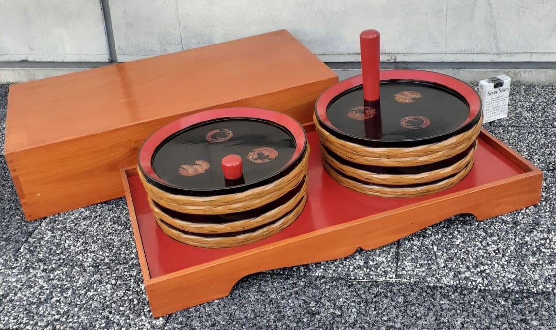 【時代古作品】大正時代～昭和　木製　時別仕様　本漆塗　松竹梅蒔絵　酒樽　樽