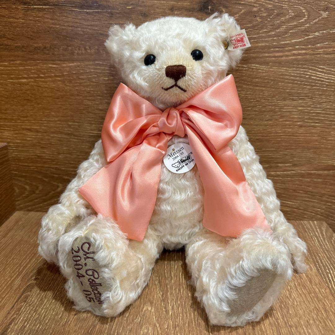 テディベアマイセン シュタイフベアとお皿　箱付き