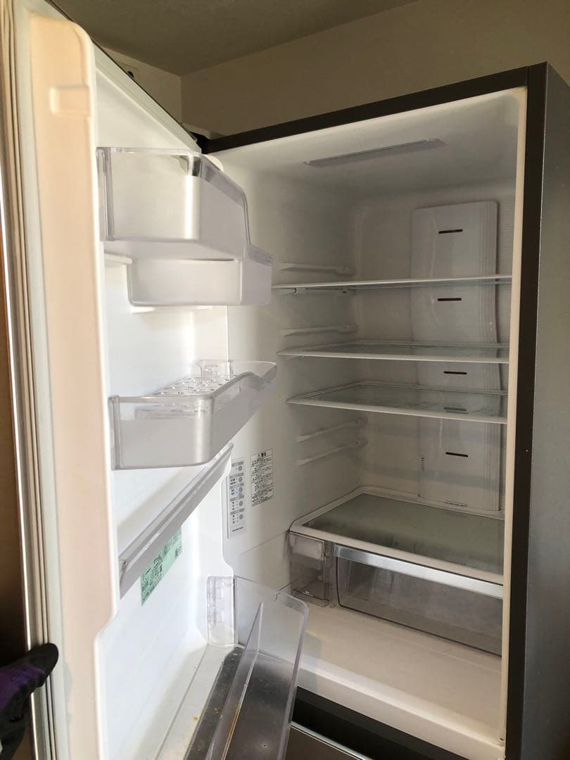 20年製 日立 375L 3ドア 冷蔵庫 R-V38KVL(K)